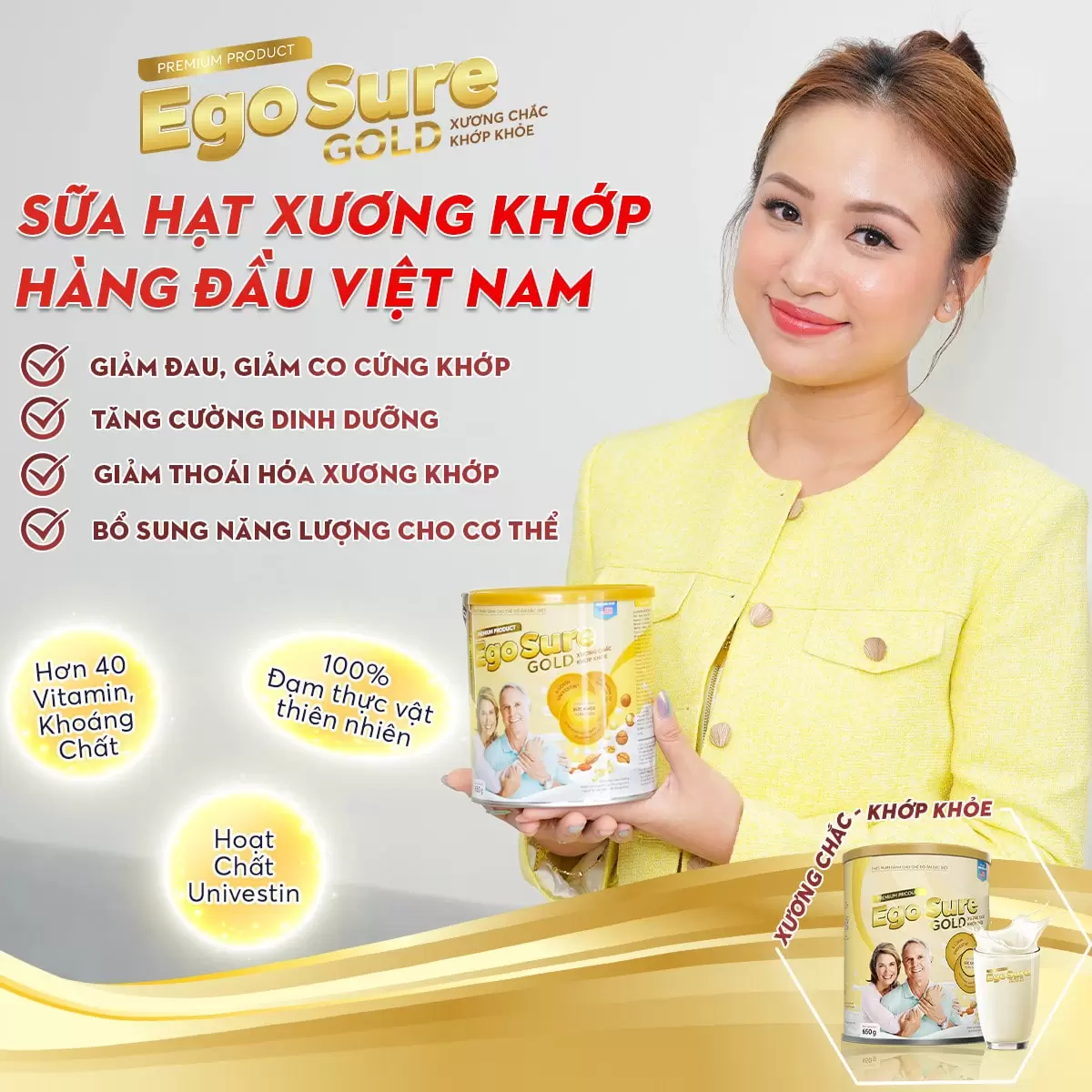Sữa Hạt EgoSure Gold 650g